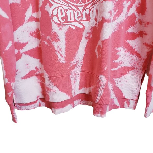 Time & Tru Womens XL Sweatshirt Pink Handcraft Tie-Dyed Graphics Side Slits - Picture 7 of 15
